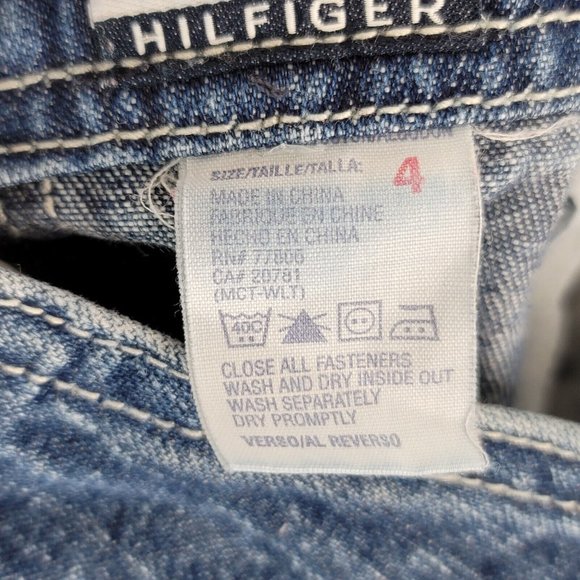 Tommy Hilfiger Kids Boys Vintage 2003 Bib Overalls Size 4 Tommy Jeans Flag - Picture 11 of 12